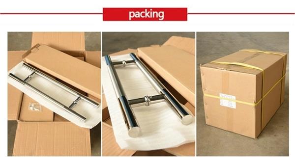  H shape stainless steel glass door pull handle