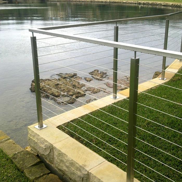 stair balustrade wire rope railing 