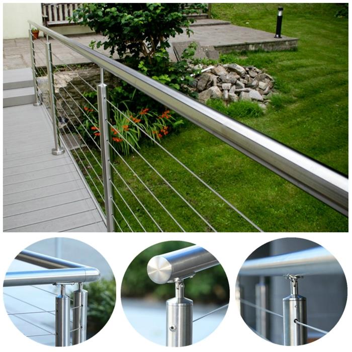 cable stainless steel stair railing
