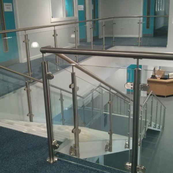 Spiral staircase with glass railing price