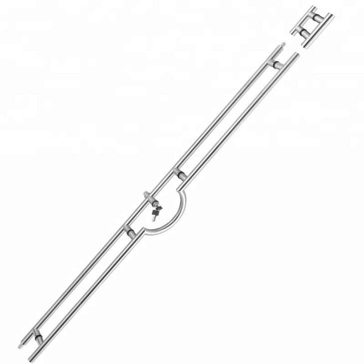 Glass Door Handle With Lock